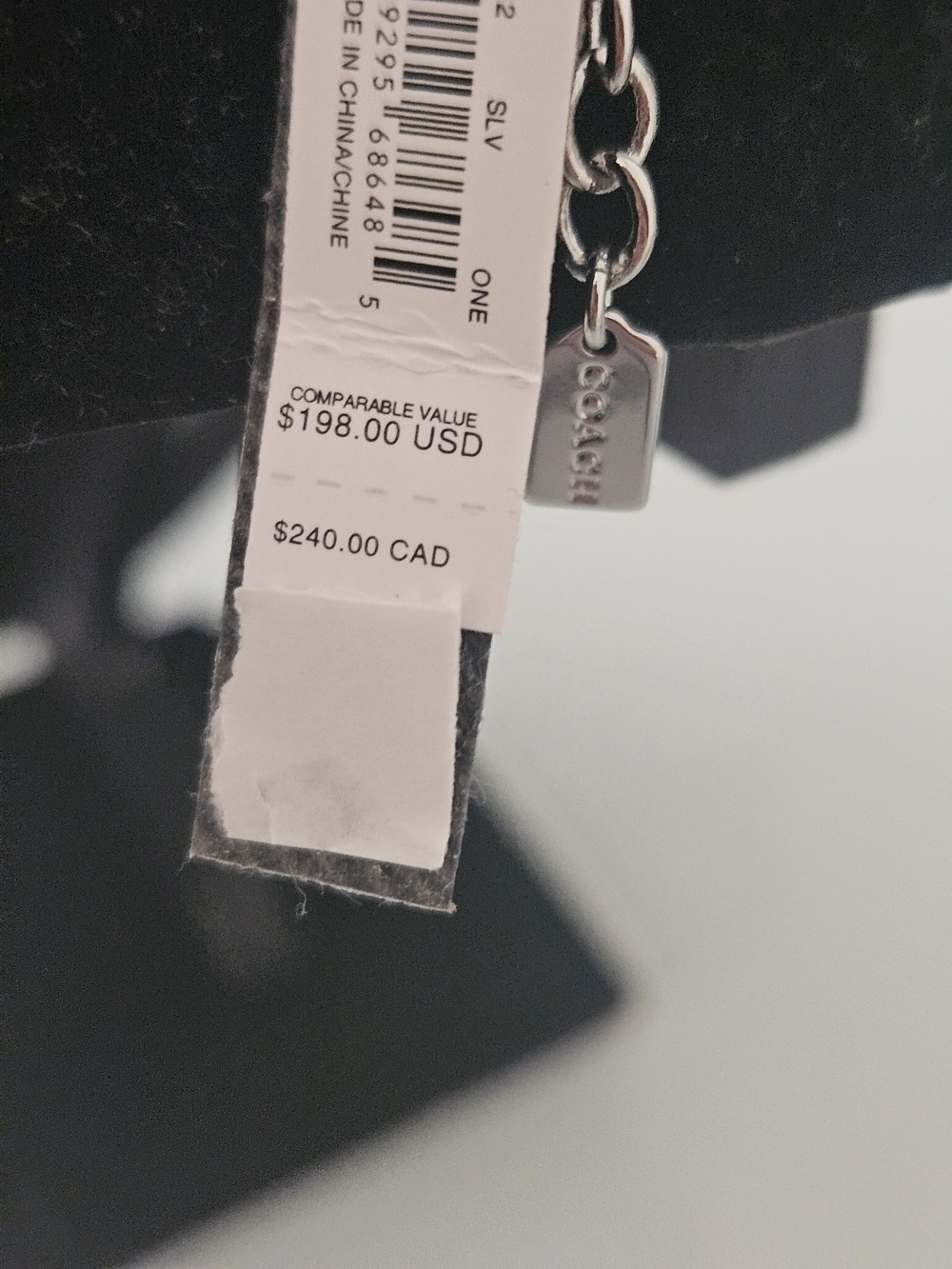 Coach Silver-Tone Heart & Charm Drop Necklace - Picture 4 of 4